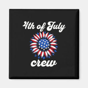Of July Crew Usa Flag  Magnet