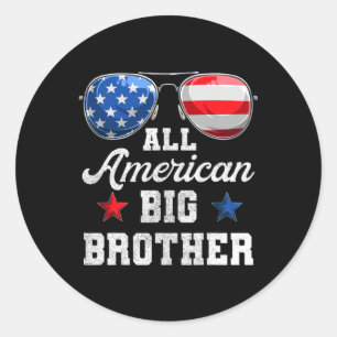 Of July Family Matching Shirts  Classic Round Sticker