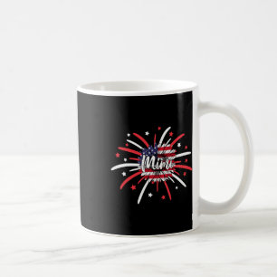 Of July Mimi Sunflower American Flag Fireworks Coffee Mug