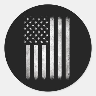 Of July Patriotic Fourth Of July Us American Flag  Classic Round Sticker