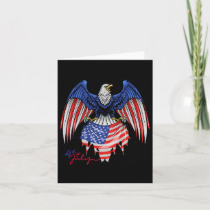 Of July S - Patriotic Shirts - American Flag Eagle Card
