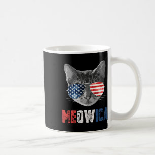 Of July Shirt Meowica American Flag Cat Coffee Mug