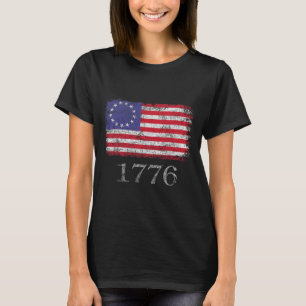 Of July T Shirt American Flag Betsy Ross 1776 Men