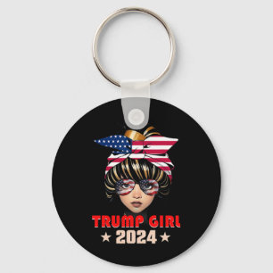 Of July Trump 45 47 Trump Girl 2024 Keychain