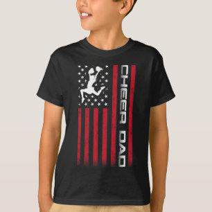 Of July Us Flag Cheer Dad Shirt For Father's Cheer