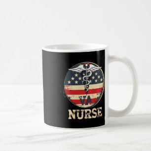 Of July Va Nurse Flag Wings Appreciation Nurse Wom Coffee Mug