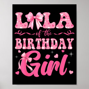 Of Lola Birthday Family Pink Coquette Poster