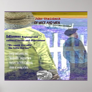 Of Mice and Men Idioms Poster
