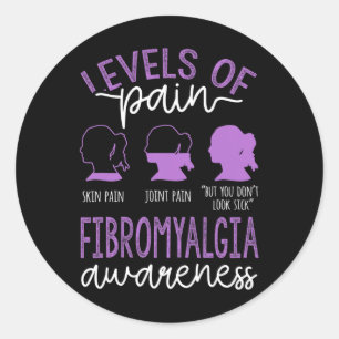 Of Pain Fibromyalgia Awareness Classic Round Sticker