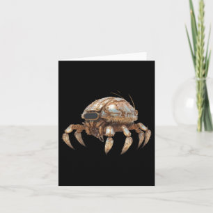 Of Robot Crab Sticker  Card