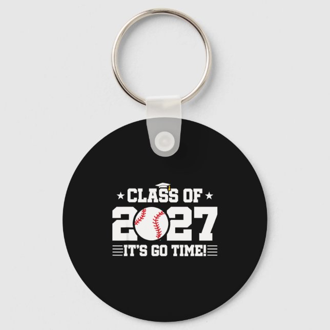 Of Shirt Back School 2027 Baseball 2027 Keychain (Front)