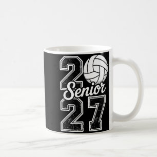Of Shirt Class 2027 Volleyball Senior 2027 Coffee Mug