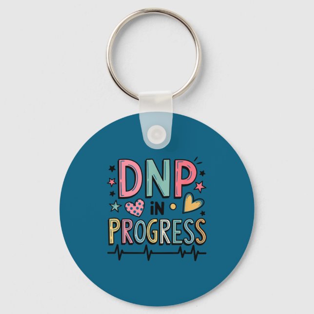 Of Shirt Dnp Progress Director Nursing Student Keychain (Front)