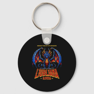 Of Shirt Ljubljana Slovenia Behold City Dragons Keychain