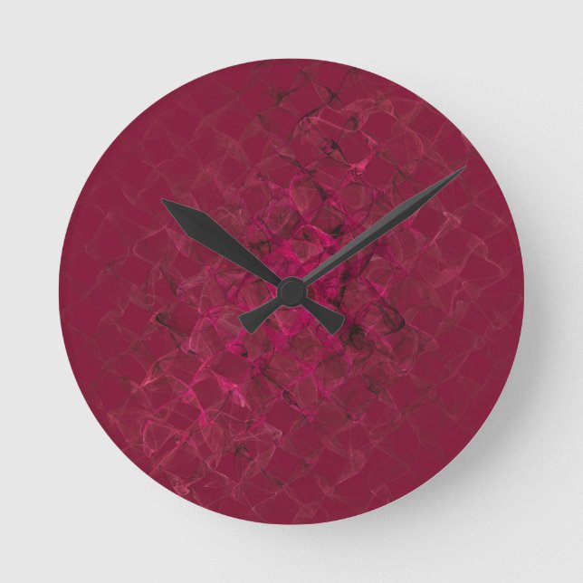 of smoke and mirrors  round clock (Front)