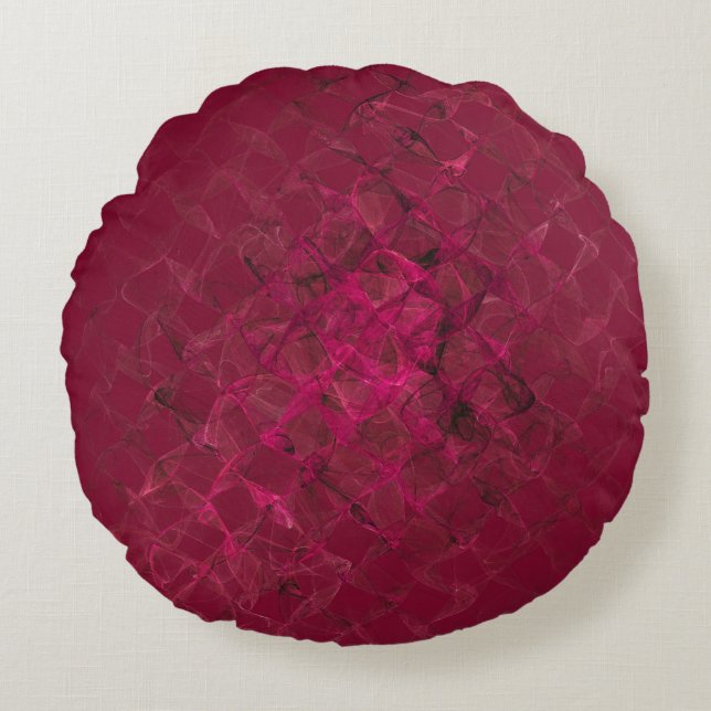 of smoke and mirrors  round pillow (Front)