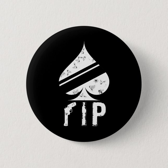 Of Spades Funny Video Game Player  2 Inch Round Button (Front)