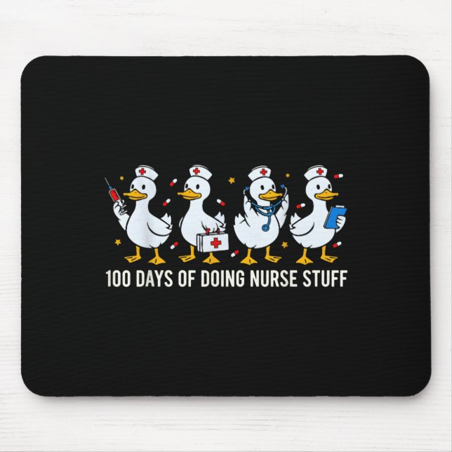 Of Stuff 100 Days Doing Nurse 100th Mouse Pad (Front)