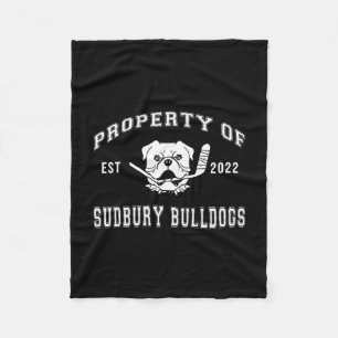 Of Sudbury Bulldog Fun 2 Fleece Blanket