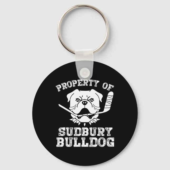 Of Sudbury Bulldog Fun  Keychain (Front)