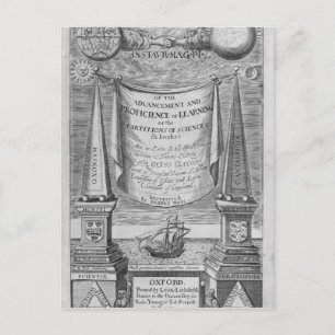 'Of the advancement and proficience of learning' Postcard