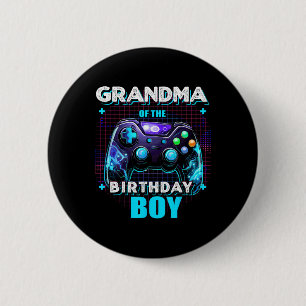 Of The Birthday Boy Matching Family Video Game Par 2 Inch Round Button