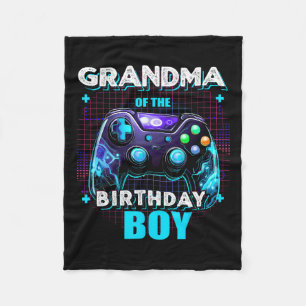 Of The Birthday Boy Matching Family Video Game Par Fleece Blanket