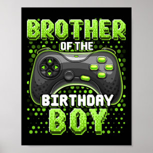 Of The Birthday Boy Matching Video Game Birthday 3 Poster