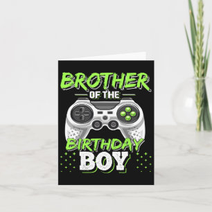 Of The Birthday Boy Matching Video Game Birthday 4 Card