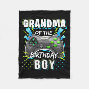Of The Birthday Boy Matching Video Game Birthday 4 Fleece Blanket