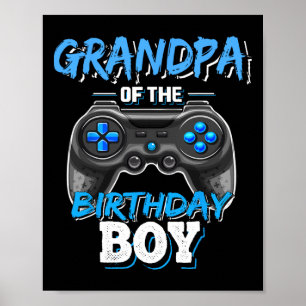 Of The Birthday Boy Matching Video Game Birthday 4 Poster