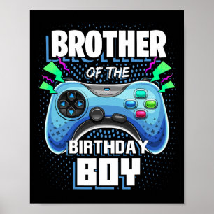 Of The Birthday Boy Matching Video Game Birthday 6 Poster