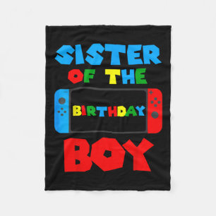 Of The Birthday Boy Matching Video Game Birthday 8 Fleece Blanket