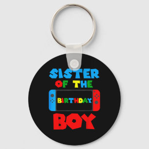 Of The Birthday Boy Matching Video Game Birthday 8 Keychain