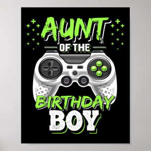 Of The Birthday Boy Matching Video Game Birthday G Poster