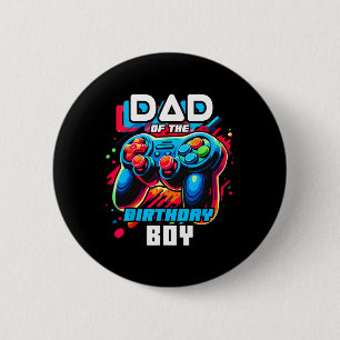 Of The Birthday Boy Matching Video Game Birthday P 2 Inch Round Button