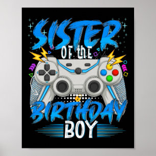 Of The Birthday Boy Video Game Birthday Gamer Boys Poster
