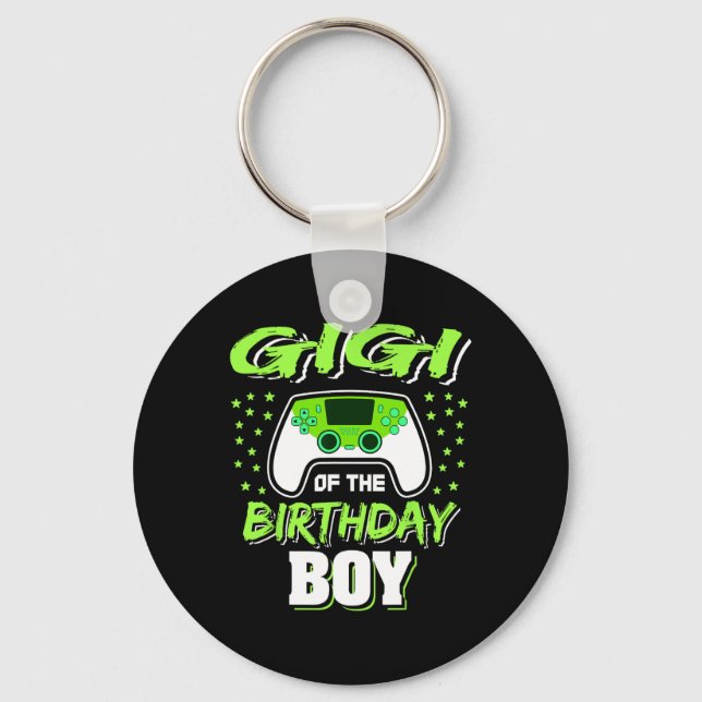 Of The Birthday Boy Video Game Decorations  Keychain (Front)