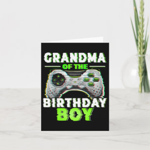 Of The Birthday Boy Video Gamer Matching Family Card