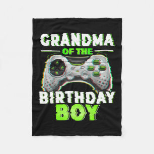 Of The Birthday Boy Video Gamer Matching Family Fleece Blanket
