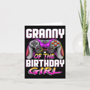 Of The Gamer Girl Matching Video Game Birthday Card