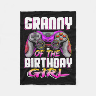 Of The Gamer Girl Matching Video Game Birthday Fleece Blanket