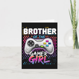 Of The Gamer Girl Matching Video Game Birthday Gif Card