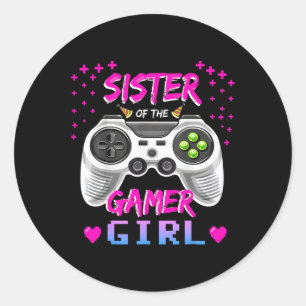 Of The Gamer Girl Video Game Birthday Classic Round Sticker