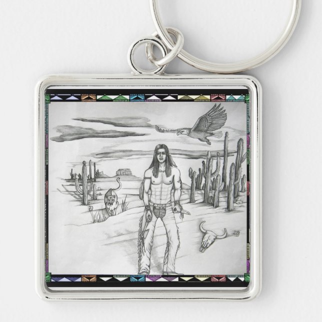Of The Land Keychain (Front)