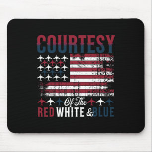 Of The Red White And Blue American Flag 4th Of Jul Mouse Pad