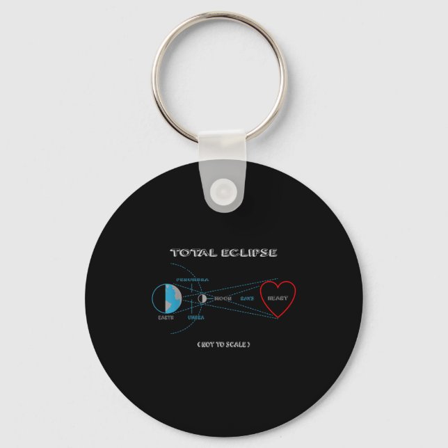 Of The Total Eclipse Heart Gift Keychain (Front)