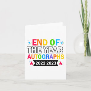 Of The Year Autographs 2023 2024 Last Day Of Schoo Card