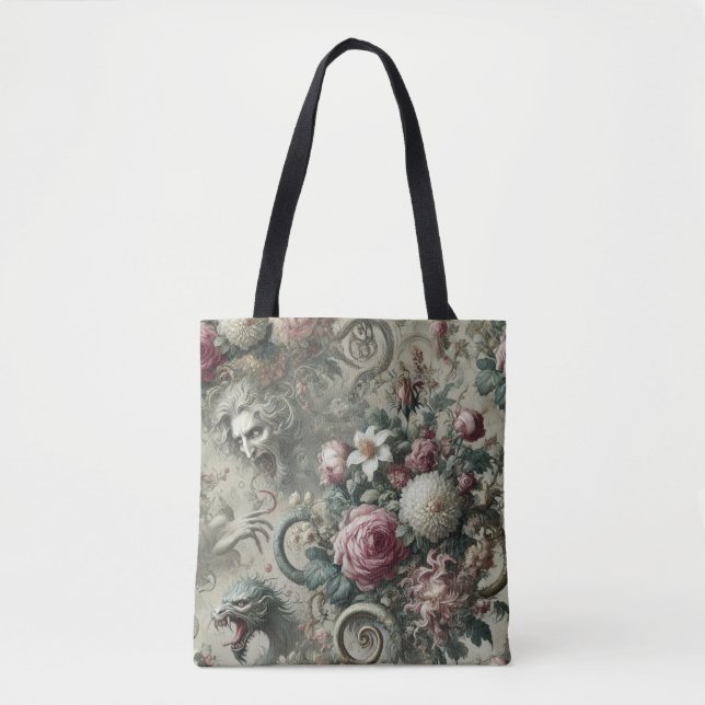 Of Tone & Tail – Gothic Victorian Design Tote Bag (Front)