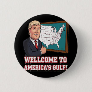 Of Wellcome Gulf Of United States Of America 2 Inch Round Button